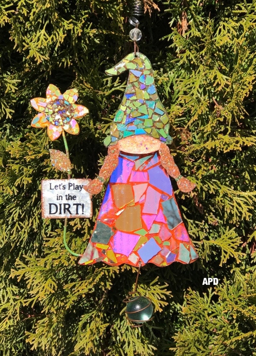 DIY Suncatcher Kit.. APD.. Gnome Suncatcher Kit.. Adult Craft.. Glass Suncatcher Kit.. Gnomes