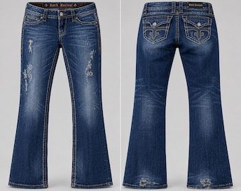 2000s Miss Sixty Low Waisted Oversized Belt Jeans / Y2K Low Rise
