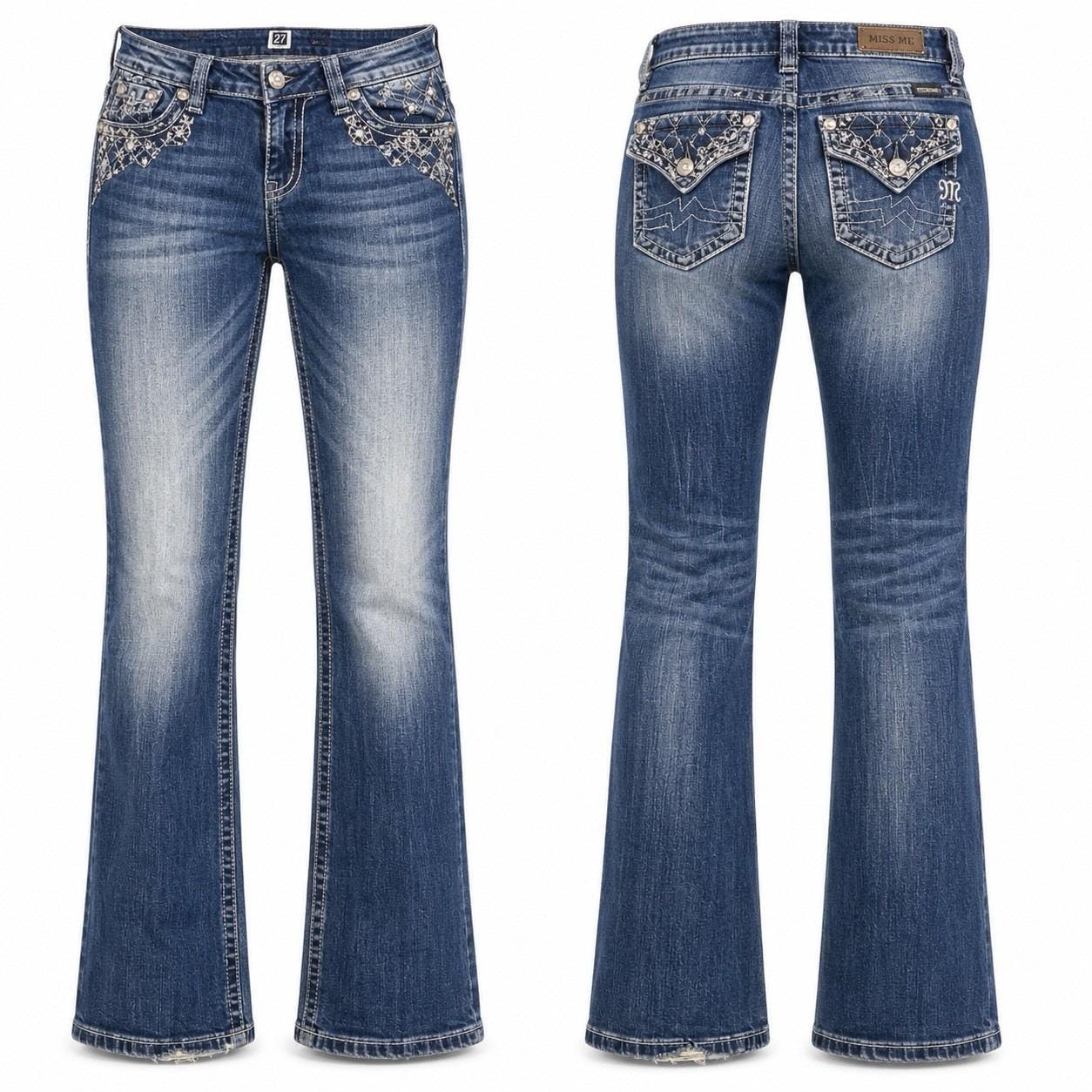 Miss me ヴィンテージ ビジューブーツカットデニム size25 MissMe