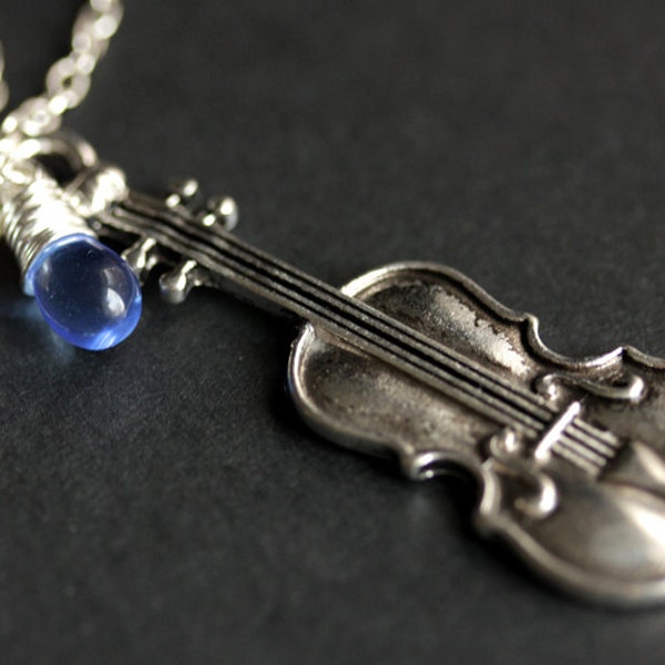 Violin Necklace Etsy