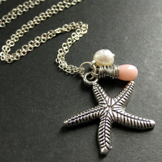 Wholesale Cheap Pearl Necklaces Starfish Pendant Dog Pearl