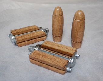 Bicycle wooden pedals - Oak, square.