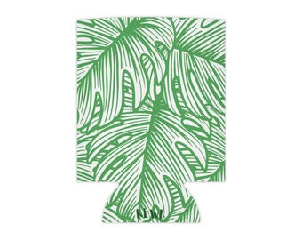 Monstera Can Koozie