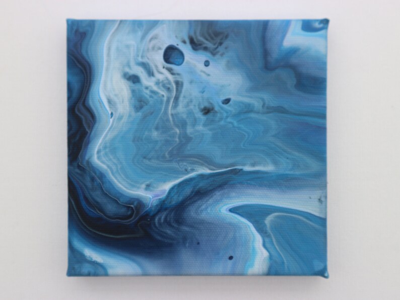 Sous La Mer Acrylique Pour Peinture Sur Toile Original Art Etsy