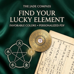 Find Your Lucky Element BaZi Reading, Favorable Colors and Five Elements Balance, Personalized Chinese Astrology PDF
