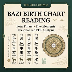 BaZi Birth Chart Reading PDF, Four Pillars of Destiny and Chinese Astrology Guidance