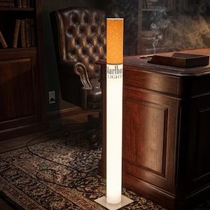 marlboro lamp cigarette AIN'T NO TRASH XXL Vintage Marlboro Lights Lamp