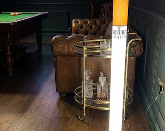 Pool Room Cigarette Lamp 95cm – Giant Marlboro Lamp LED Floor Light, Budweiser Neon Decor, Bar Cart Novelty Lamp, Sports Man Cave Gift