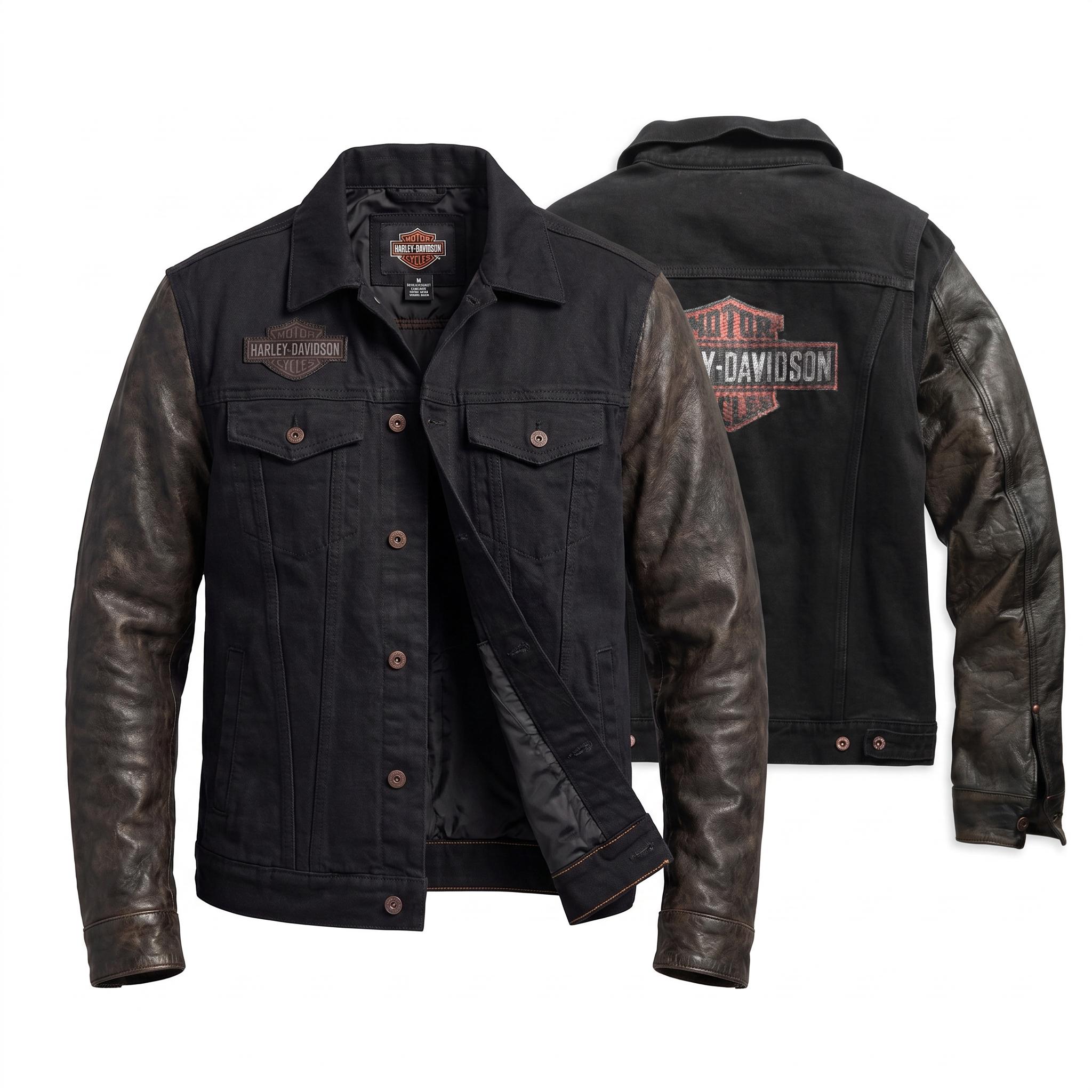 Vintage Harley Davidson Leather Jackets - Etsy