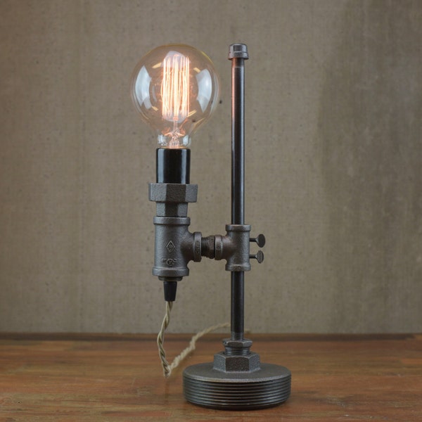 Table Lamp - Minimalist Lamp - Adjustable Lamp - Desk Lamp - Steampunk Lamp - Unique Gift - Model No. 1051