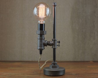 Table Lamp - Minimalist Lamp - Adjustable Lamp - Desk Lamp - Steampunk Lamp - Unique Gift - Model No. 1051