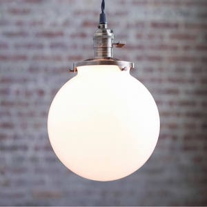 6 Inch Globe Pendant Lights -  Hanging Pendant Light - Industrial Shade Pendant - Edison Pendant - Mod - Model No. 1835