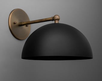 Sconce Light-Modern Wall Lamp-Black Metal Sconce-Minimalist Lighting - Model No. 7212
