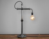Table Lamp - Industrial Lighting - Task Lamp - Office Lamp - Bare Edison - Model No. 1172