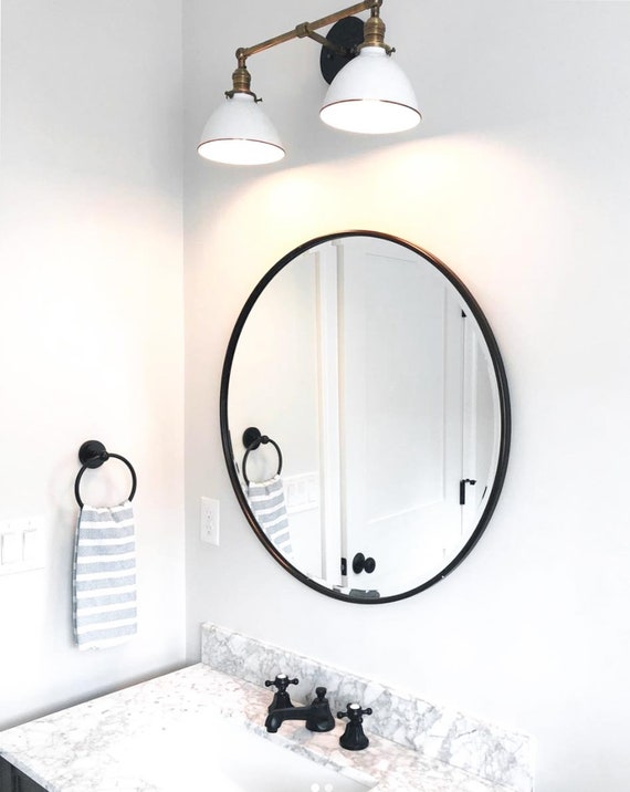 3-Light E27:Lamp holder Bathroom Vanity Table Black Decoration Lamp 