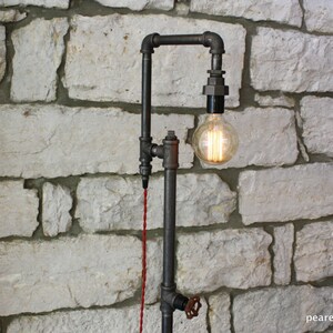 Edison Bulb Floor Lamp Industrial Style Bare Bulb Light Steampunk Lamps Model No. 9917 image 7