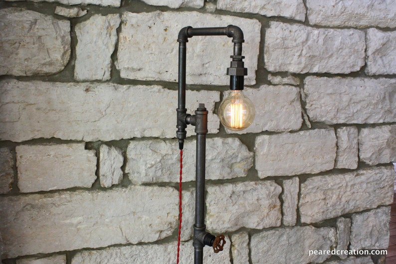 Edison Bulb Floor Lamp Industrial Style Bare Bulb Light Steampunk Lamps Model No. 9917 image 7