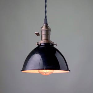 Pendant Light - Industrial Shade - Edison Pendant - Barn Lamp - Industrial Lighting - Model No. 0279