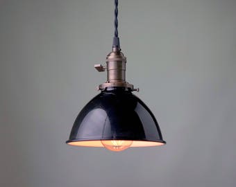 Pendant Light - Industrial Shade - Edison Pendant - Barn Lamp - Industrial Lighting - Model No. 0279