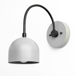 Gray Black Sconce - Minimalist Sconce - Industrial Light - Bathroom Light - Light Fixture - Model No. 8586