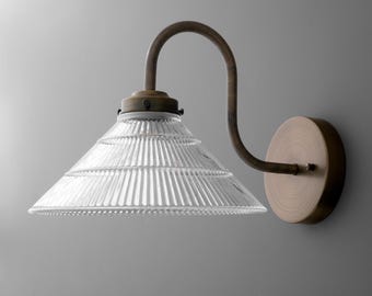 Sconce Light-Vintage Wall Lamp-Glass Shade Sconce-Industrial Wall Lamp - Model No. 6263