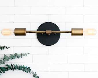 Industrial Lighting - Vanity - Bathroom Light - Wall Light - Modern Farmhouse - Light Fixture -  - Model No. 5109