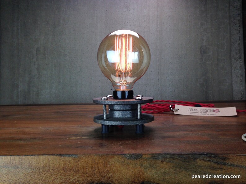 Minimalist Table Lamp - Industrial Lighting - Edison Bulb Lighting - Model No. 9376 