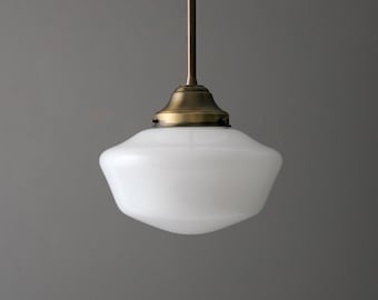 10" Opal Schoolhouse Shade - Ceiling Fixture - Pendant Lamp - Farmhouse Lighting - Model No. 8939