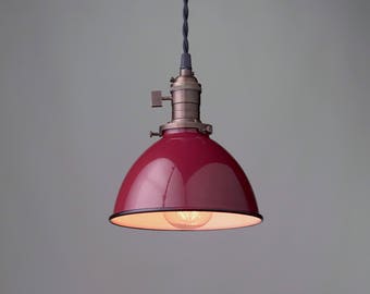 Pendant Lighting - Metal Shade - Edison Pendant - Hanging Light - Industrial Lighting - Farmhouse Lights - Model No. 8416