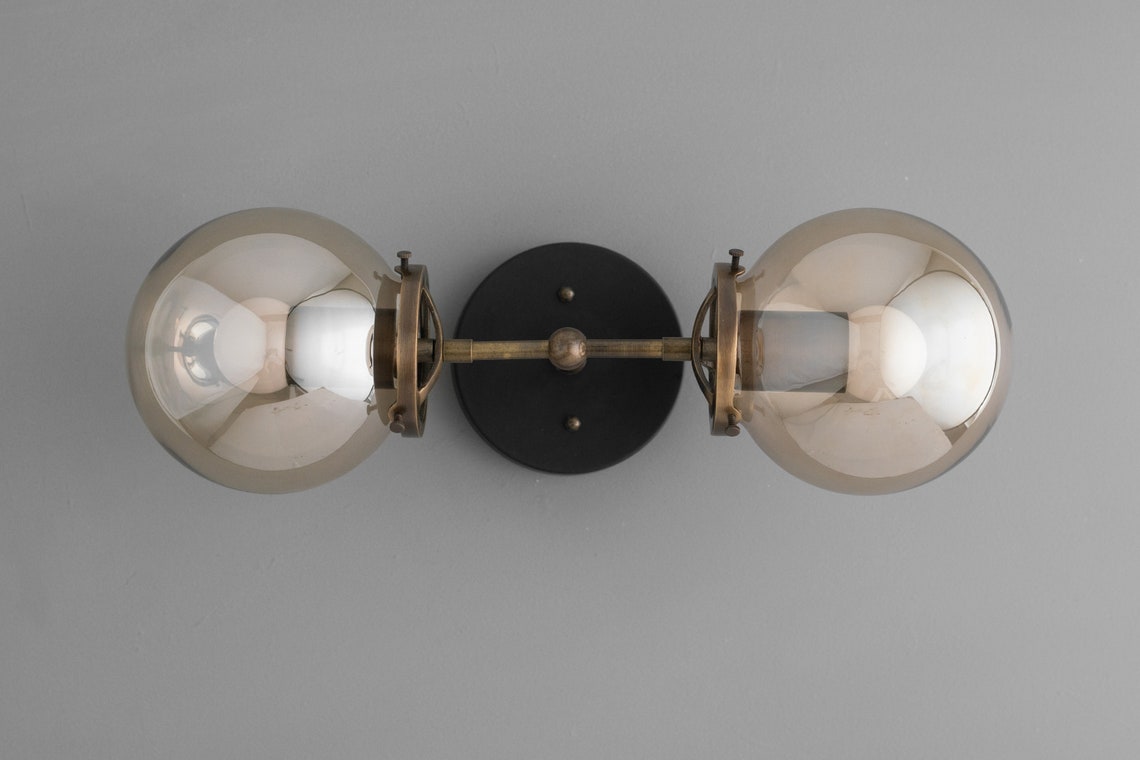 Double Globe Vanity Farmhouse Vanity Farmhouse Lighting Etsy