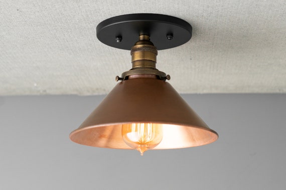 Flush Mount Light Copper Lighting Ceiling Lighting Industrial
