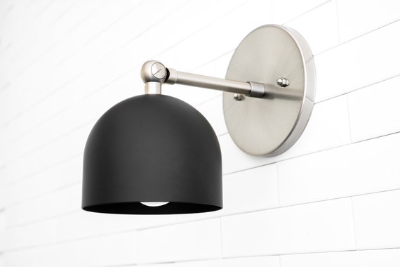 Black on sale shade sconce