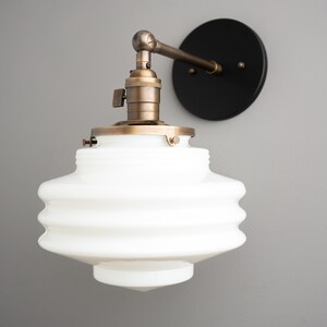 Deco Light Fixture - Globe Wall Light - on off Switch Sconce - Lighting ...