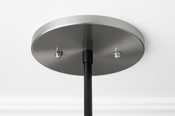 Glass Shade Drop Ceiling Light Industrial Lighting Silver Pendant Light Brushed Nickel Island Light Lighting Model No 3424