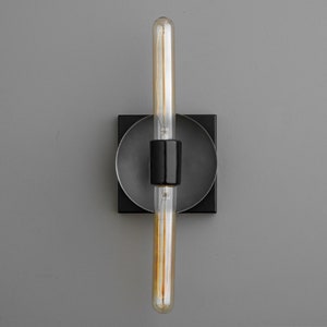 Industrial Sconce - Duel Bulb Light - Simple Wall Light - Tubular Bulb - Minimalist Light - Model No. 2028
