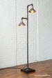 Industrial Floor Lamp - Metal Shade - Edison Bulb Lamp - Industrial Furniture - Model No. 3823