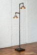 Industrial Floor Lamp - Metal Shade - Edison Bulb Lamp - Industrial Furniture - Model No. 3823 