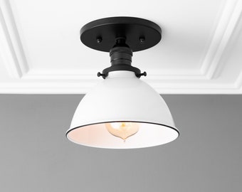 Light Fixture - Semi Flush Light - Farmhouse Lighting - Ceiling Light - Industrial Lighting - Kitchen Lighting - Model No. 9097