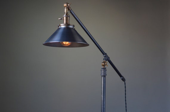 Standing Reading Lamp Industrial Floor Edison Standing Reading Lamp Industrial Floor, Gas Pipe Floor Lamp Diy