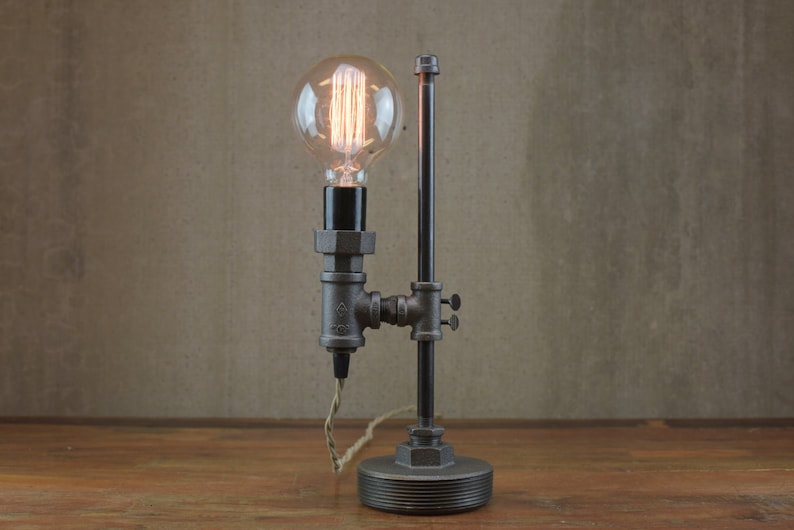 Minimalist Lamp Industrial Desk Lamp Edison Bulb Light Etsy