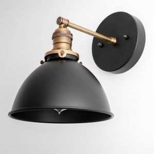 Matte Black Shade - Light Fixtures - Industrial Lighting - Wall Sconce - Wall Light - Model No. 3748