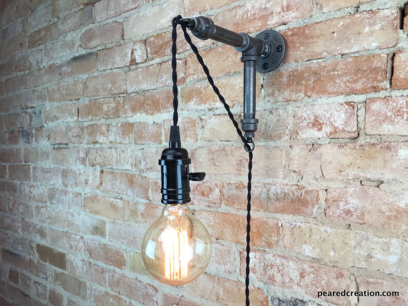 Industrial Wall Sconce Pendant Edison Hanging Lamp Etsy UK