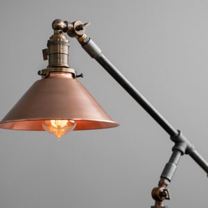 Industrial Table Lamp Edison Desk Lamp Copper Lamp Pipe Lamp Industrial Furniture Model No. 4919 image 2