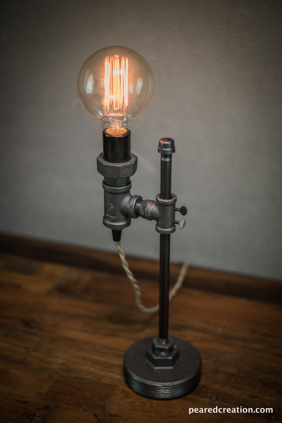 Minimalist Lamp Industrial Desk Edison Bulb Light Minimalist Lamp Industrial Desk, Edison Bulb Table Lamp Diy
