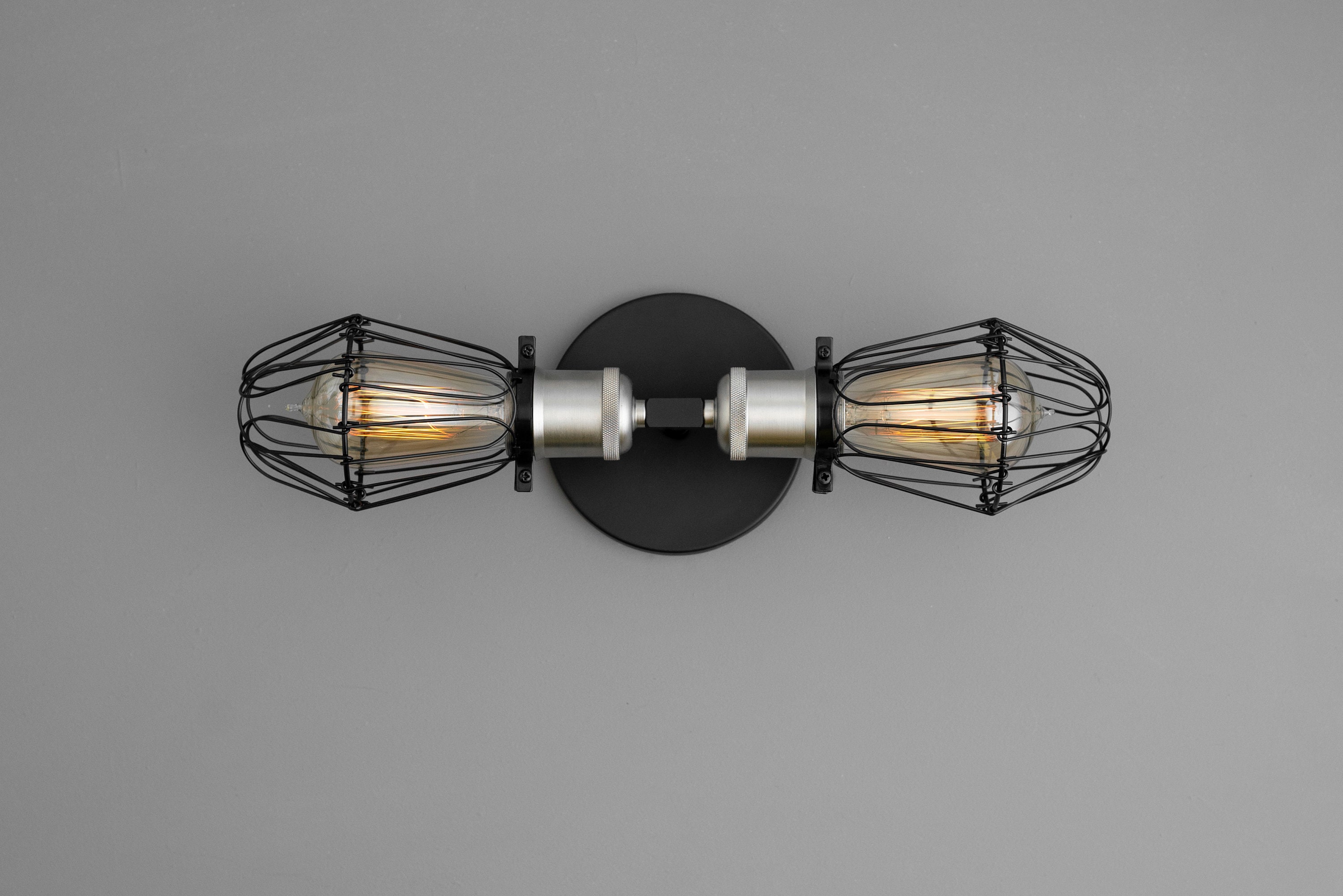 Cage bathroom light deals