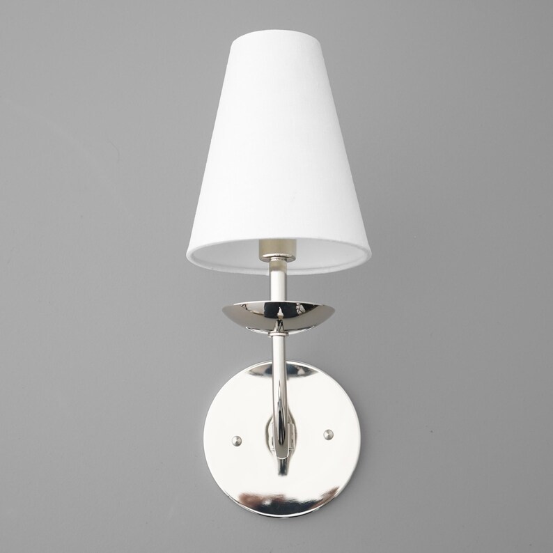 Sconce Light-Silver Wall Sconce-Modern Wall Light-Chrome Wall Lamp - Model No. 0791 image 2