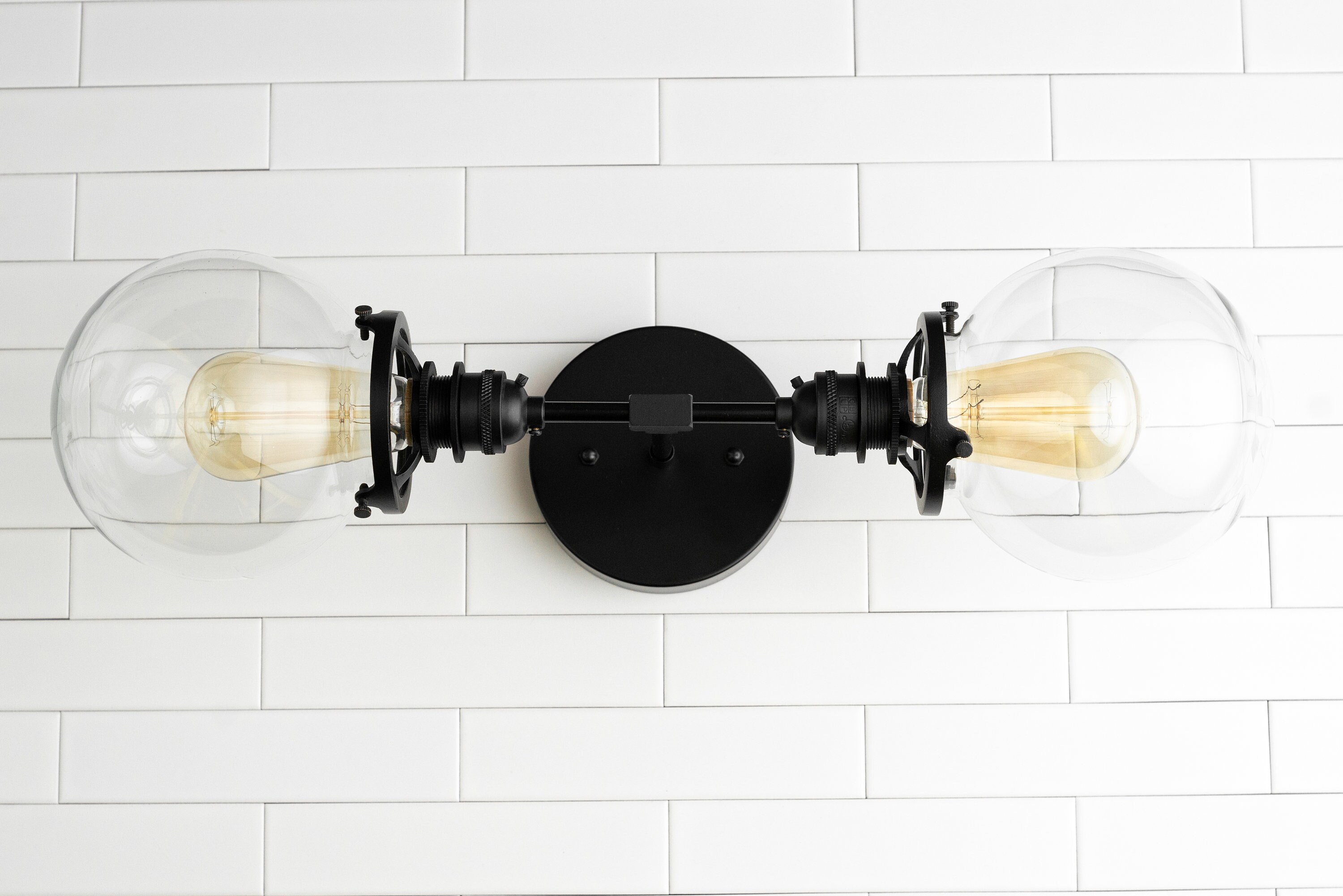 Black Vanity Light Industrial Lighting Industrial Vanity Wall Light