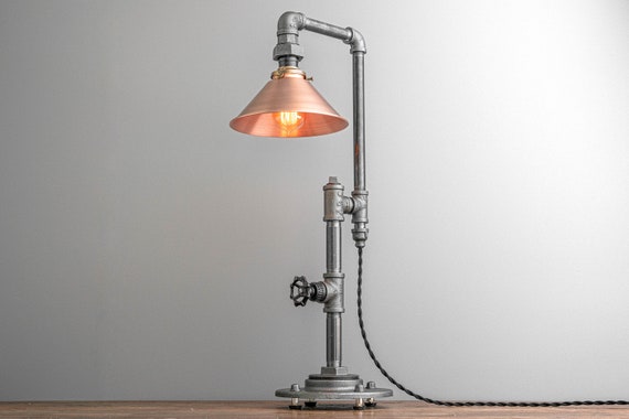 Ontrouw Snazzy Zuidoost Edison Table Lamp Industrial Furniture Iron Pipe Lamps - Etsy