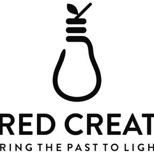 May include: Black and white logo of a light bulb with a leaf on top. The text "Peared Creation" is below the logo, and the tagline "Bring the past to light" is below the text.