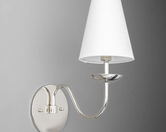 Sconce Light-Silver Wall Sconce-Modern Wall Light-Chrome Wall Lamp - Model No. 0791